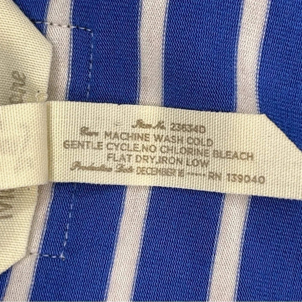 SMALL MATILDA JANE BLUE WHITE STRIPED DRESS STRETCH MAXI 3/4 Sleeve